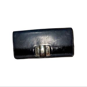 Black leather Kate Spade ♠️ envelope wallet